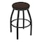 Holland Bar Stool Co 25" Swivel Counter Stool, Pewter Finish, Rein Coffee Seat X802 - alternate 1